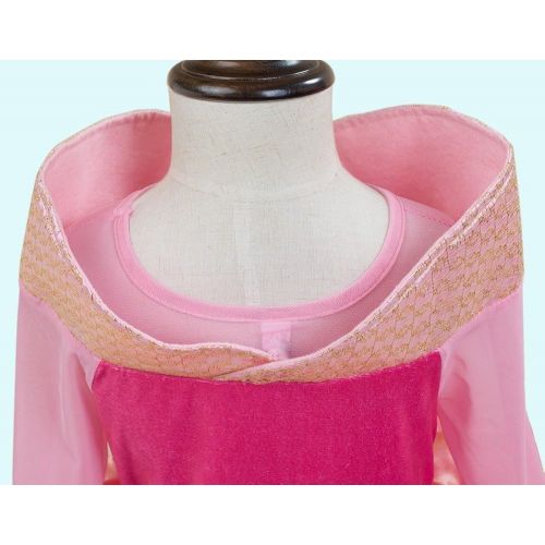  SweetNicole Pink Princess Aurora Party Dress Pretend Costume