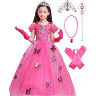 SweetNicole Cinderella Crystal Princess Party Costume Dress with Accessories