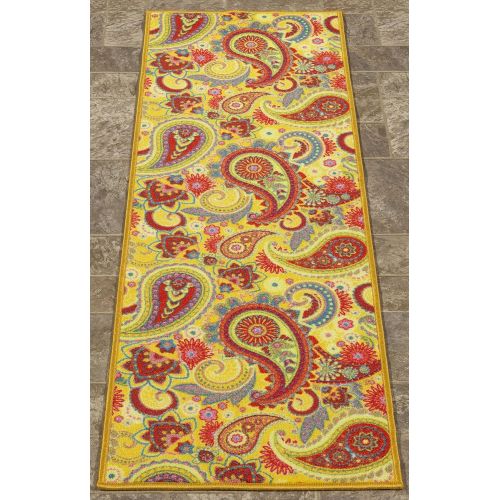  Sweethome sweethome SH3051-2X6 Yellow Runner Rug