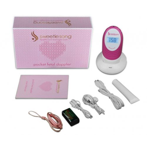  SweetieSong 2.5mhz Pocket Fetal Doppler (100S5 prenatal baby heart monitor)