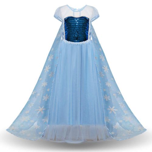  Sweetnice Girls Dress Elsa Princess Dress for Baby Girls Snow Queen Costumes Sequin Girls Birthday Pageant Cosplay Ball Gown