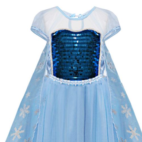  Sweetnice Girls Dress Elsa Princess Dress for Baby Girls Snow Queen Costumes Sequin Girls Birthday Pageant Cosplay Ball Gown