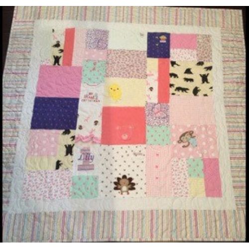  SweetonStitchesEtsy Baby Quilt  1st Year Memory Quilt