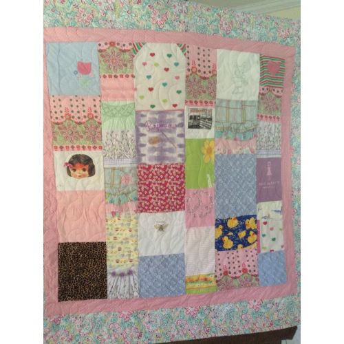  SweetonStitchesEtsy Baby Quilt  1st Year Memory Quilt