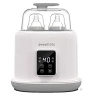 SWEETTOTS 5-in-1 Baby Bottle Warmer for Breastmilk Formula Food Heating, with Display Intelligent Temperature Control & Milk Quick-Warm Mode