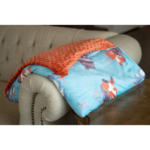  [아마존베스트]Sweetzer & Orange Weighted Blanket for Kids 5lbs Heavy Blanket, Best for 42-63lb Children - Warming and Cooling Weighted Comforter with Minky Cover (5lb, Sleepy Animals)