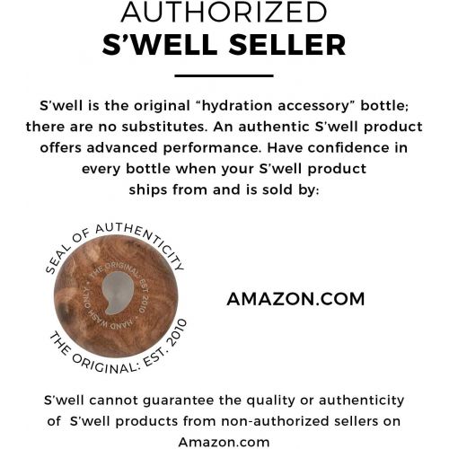  Swell Stainless Steel 9 Fl Oz-Teakwood-Triple-Layered Vacuum-Insulated Containers Keeps Drinks Cold for 27 Hours and Hot for 12-with No Condensation-BPA Free Water Bottle, 9oz