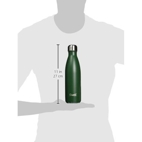  Swell Vacuum Insulated Stainless Steel Water Bottle, 17 oz, Hunting Green