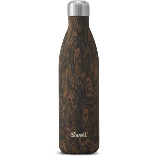  Swell WWWO-25-B17 Stainless Steel Bottle, 25oz, Wenge Wood