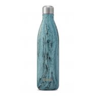 Swell Vacuum Insulated Stainless Steel Water Bottle, 25 oz, Teal Wood