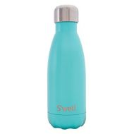 Swell Vacuum Insulated Stainless Steel Water Bottle, 9 oz, Turquoise Blue