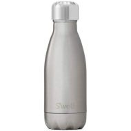 Swell Stainless Steel Water Bottle - 9 Fl Oz - Silver Lining - Triple-Layered Vacuum-Insulated Containers Keeps Drinks Cold for 24 Hours and Hot for 12 - BPA-Free - Perfect for the