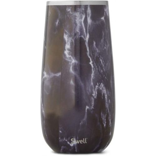  Swell 12006-B19-42201 Champagne Flute Carafe, 6oz, Black Marble