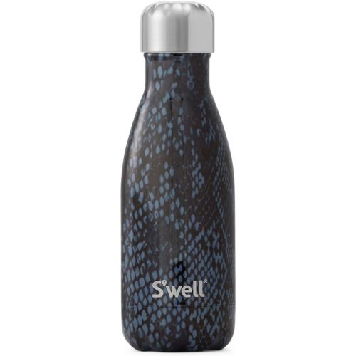  S'well S’well Vacuum Insulated Stainless Steel Water Bottle, 17 oz, Aubergine Alligator