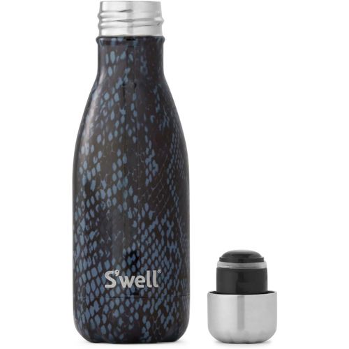  S'well S’well Vacuum Insulated Stainless Steel Water Bottle, 17 oz, Aubergine Alligator