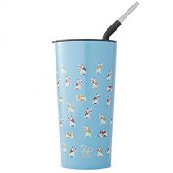 Sip by Swell Stainless Steel Takeaway Tumbler - 24 Fl Oz - Frenchies Forever - Double-Layered Vacuum-Insulated Keeps Food and Drinks Cold and Hot - with No Condensation - BPA Free