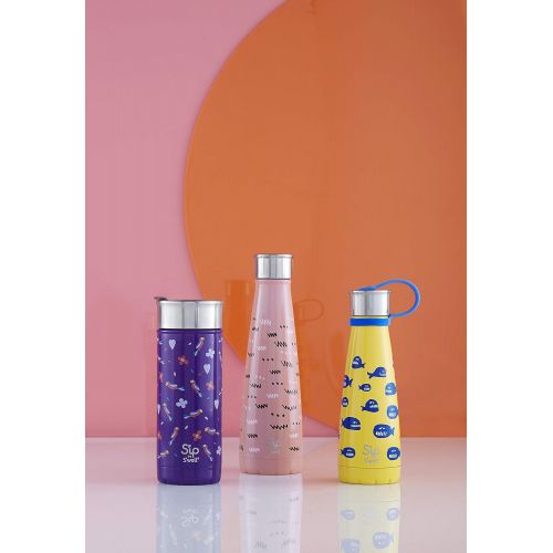  Sip by Swell 20015-A19-15465 Water Bottle, 15oz, Ziggy Dot