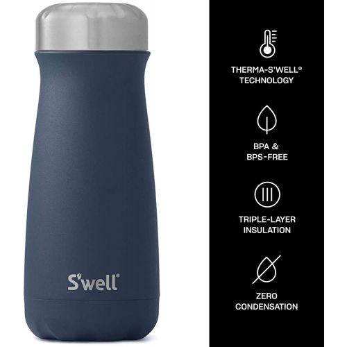  Swell 13016-B19-52140 Stainless Steel Travel Mug, 16oz, Azurite