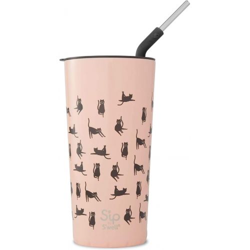  Swell 20424-B19-17365 Stainless Steel Takeaway Tumbler, 24oz, Caturdays