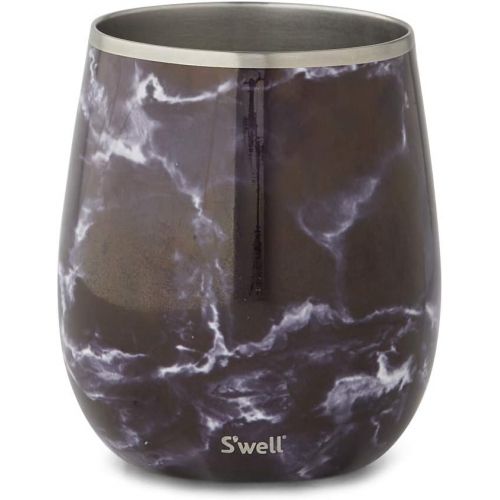  Swell 12009-B19-42301 Wine Tumbler Carafe, 9oz, Black Marble