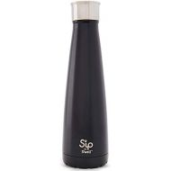 Sip by Swell Stainless Steel Water Bottle - 15 Fl Oz - Black Licorice - Double-Layered Vacuum-Insulated Keeps Food and Drinks Cold and Hot - with No Condensation - BPA Free Water B