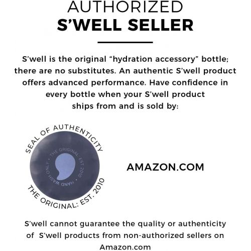  Swell Stainless Steel Water Bottle - 25 Fl Oz - Azurite - Triple-Layered Vacuum-Insulated Containers Keeps Drinks Cold for 54 Hours and Hot for 26 - with No Condensation - BPA Free