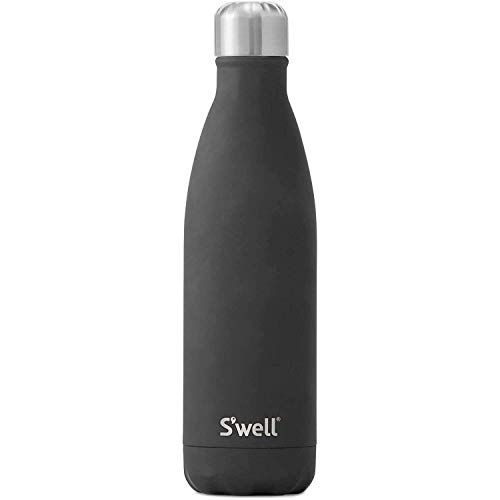  Swell 10017-B19-34901 Stainless Steel Water Bottle, 17oz, Soft Touch Black