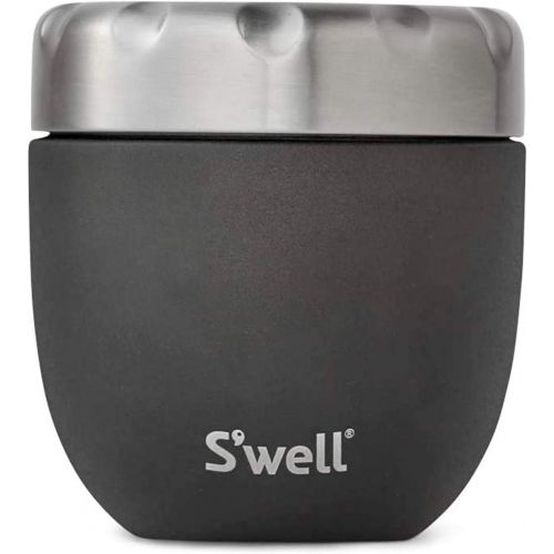  Swell Stainless Steel Food Bowls - 16 Fl Oz - Onyx - Triple-Layered Vacuum-Insulated Containers Keeps Food and Drinks Cold for 12 Hours and Hot for 7 - with No Condensation - BPA F