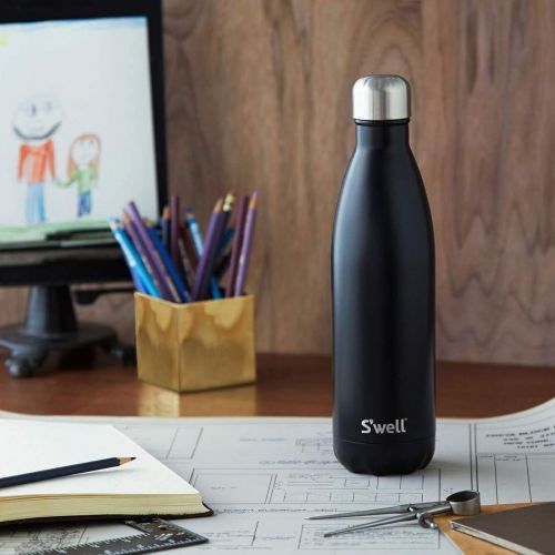  Swell Stainless Steel Water Bottle - 25 Fl Oz - Blue Suede - Triple-Layered Vacuum-Insulated Containers Keeps Drinks Cold for 54 Hours and Hot for 26 - with No Condensation - BPA F