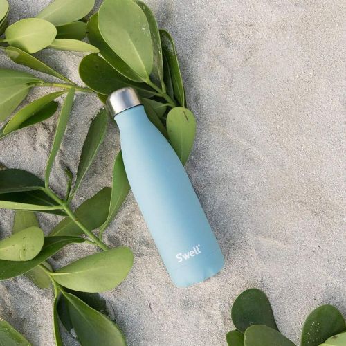  Swell AQST-25-A17 Vacuum Insulated Double Wall Stainless Steel Bottle, 25oz, Aquamarine