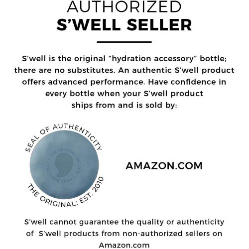  Swell AQST-25-A17 Vacuum Insulated Double Wall Stainless Steel Bottle, 25oz, Aquamarine