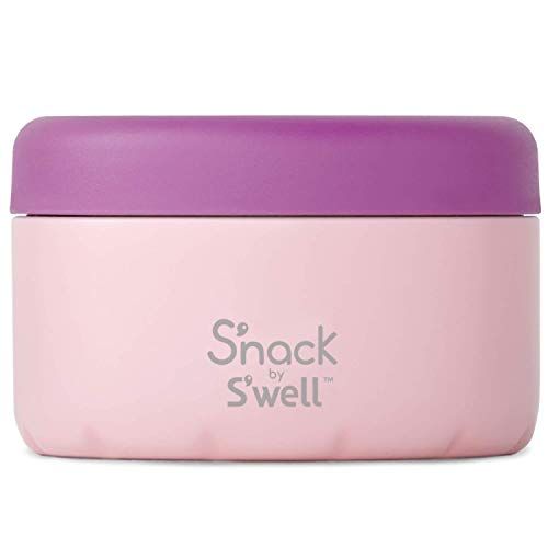  Snack by Swell Stainless Steel Food Container - 24 Fl Oz - Looking Sharp - Double-Layered Insulated Bowls Keep Food and Drinks Food and Drinks Cold and Hot - with No Condensation -