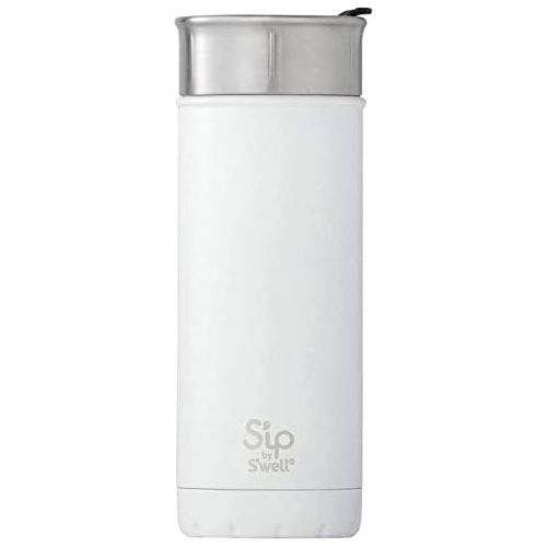  S'ip by S'well Swell Stainless Steel Travel Mug, 16 oz, Flat White - 20316-D17-00410