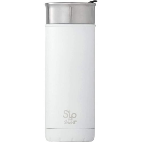  S'ip by S'well Swell Stainless Steel Travel Mug, 16 oz, Flat White - 20316-D17-00410