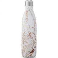 Swell Stainless Steel Water Bottle - 17 Fl Oz - Calacatta Gold - Triple-Layered Vacuum-Insulated Containers Keeps Drinks Cold for 41 Hours and Hot for 18 - with No Condensation BPA