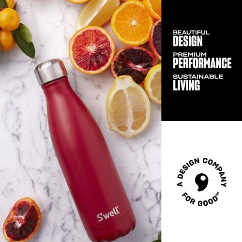  Swell Stainless Steel Water Bottle - 25 Fl Oz - Rowboat Red - Triple-Layered Vacuum-Insulated Containers Keeps Drinks Cold for 54 Hours and Hot for 26 - with No Condensation - BPA