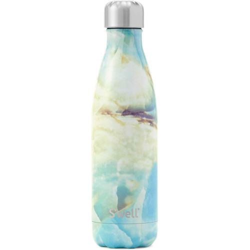  Swell Stainless Steel Water Bottle - 17 Fl Oz - Opal Marble - Triple-Layered Vacuum-Insulated Containers Keeps Drinks Cold for 41 Hours and Hot for 18 - with No Condensation - BPA