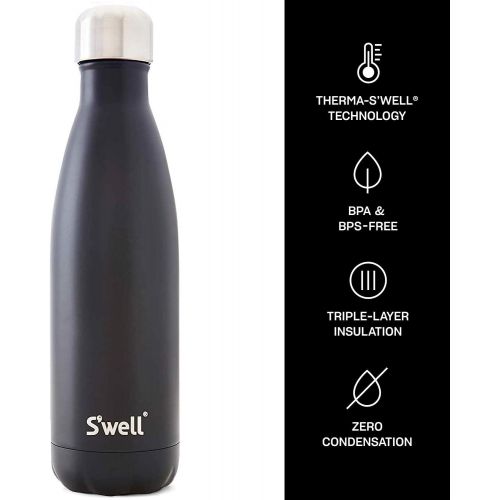  Swell Stainless Steel Water Bottle-17 Fl Oz-London Chimney-Triple-Layered Vacuum-Insulated Containers Keeps Drinks Cold for 36 Hours and Hot for 18-BPA-Free-Perfect for the Go, 17o