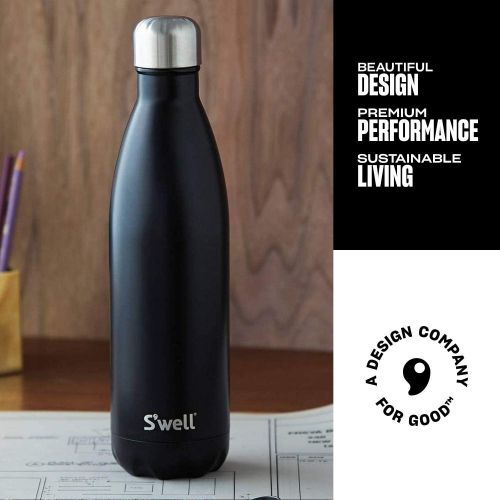  Swell Stainless Steel Water Bottle-17 Fl Oz-London Chimney-Triple-Layered Vacuum-Insulated Containers Keeps Drinks Cold for 36 Hours and Hot for 18-BPA-Free-Perfect for the Go, 17o