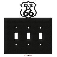 /Swenproducts Route 66 Light Switch Triple Plate Cover