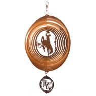 Swenproducts U of Wymong WYO Cowboys COMBO Swirly Metal Wind Spinner