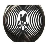 Swenproducts Lowchen Dog COMBO Swirly Metal Wind Spinner