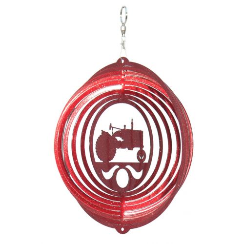  Swenproducts Tractor Circle Mini Swirly Metal Wind Spinner