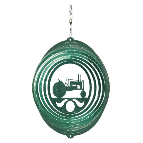  Swenproducts Tractor Circle Mini Swirly Metal Wind Spinner