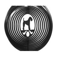 Swenproducts Kerry Blue Terrier Dog COMBO Swirly Metal Wind Spinner