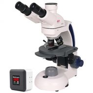 Swift Trinocular Cordless LED Microscope with MoticamX5 Wi-Fi Camera