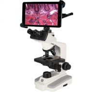 Swift Trinocular Corded LED Microscope with Plan Lenses and 8