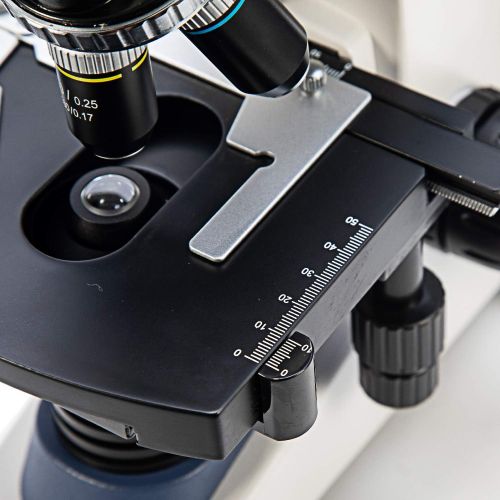  [아마존베스트]Swift SW380T 40X-2500X Magnification, Siedentopf Head, Research-Grade Trinocular Compound Lab Microscope with Wide-Field 10X/25X Eyepieces, Mechanical Stage, Ultra-Precise Focusing