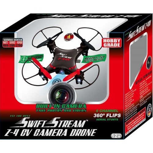  Swift Stream IndoorOutdoor Z-4 CV Mini Camera Drone, Black