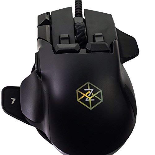  Swiftpoint Z Gaming Mouse, 13 Programmable Buttons, 5 with Pressure Sensors, Analog Joystick Control for FPS Peeking and Flying, 12K DPI, OLED RGB MMO